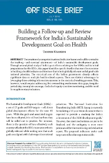 Building a Follow-up and Review Framework for India’s Sustainable Development Goal on Health