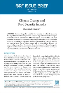 Climate change and food security in India