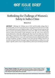 Rethinking the Challenge of Women’s Safety in India’s Cities