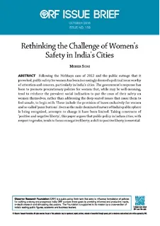 Rethinking the Challenge of Women’s Safety in India’s Cities  