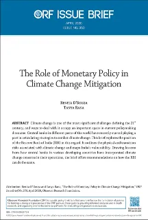 The role of monetary policy in climate change mitigation