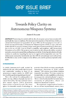 Towards policy clarity on Autonomous Weapons Systems  