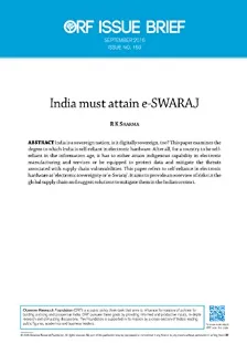 India must attain e-SWARAJ  