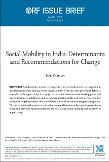 Social mobility in India: Determinants and recommendations for change