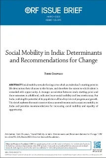 Social mobility in India: Determinants and recommendations for change  