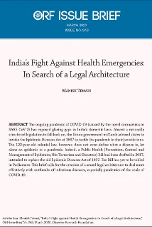 India’s fight against health emergencies: In search of a legal architecture  