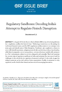 Regulatory Sandboxes: Decoding India’s attempt to Regulate Fintech Disruption