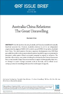 Australia-China relations: The great unravelling
