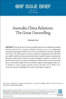 Australia-China relations: The great unravelling  