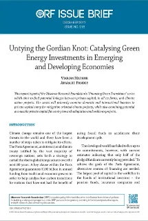 Untying the Gordian knot: Catalysing green energy investments in emerging and developing economies