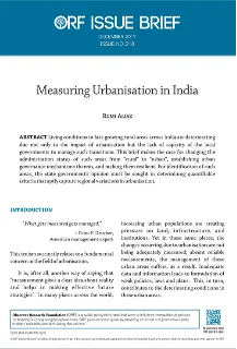 Measuring urbanisation in India