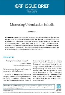 Measuring urbanisation in India  