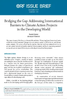 Bridging the gap: Addressing international barriers to climate action projects in the developing world  