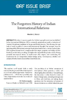 The forgotten history of Indian international relations