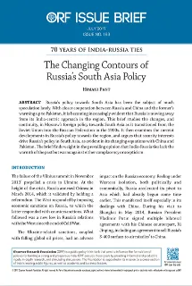The changing contours of Russia’s South Asia policy