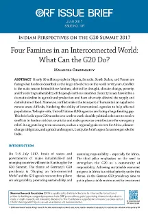 Four famines in an interconnected world: What can the G20 do?  