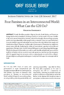 Four famines in an interconnected world: What can the G20 do?