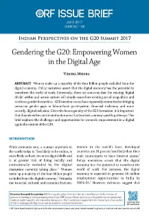 Gendering the G20: Empowering women in the digital age  