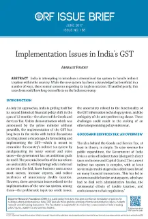 Implementation issues in India’s GST  
