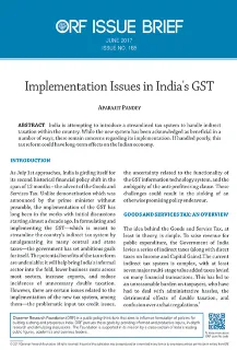 Implementation issues in India’s GST