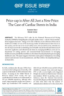 Price-cap is after all just a new price: The case of cardiac stents in India