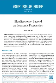 Blue economy: Beyond an economic proposition  