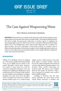 The case against weaponising water