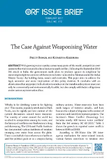 The case against weaponising water  