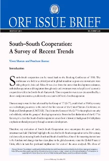 South-South Cooperation:A Survey of Recent Trends
