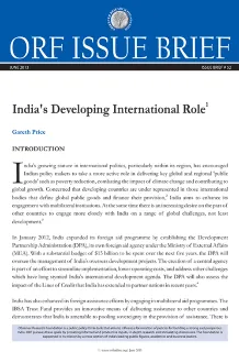 India’s Developing International Role