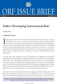 India’s Developing International Role  