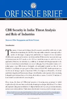 CBR Security in India: Threat Analysis and Role of Industries  