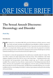 The Sexual Assault Discourse: Deontology and Disorder  
