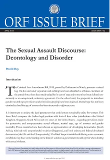 The Sexual Assault Discourse: Deontology and Disorder