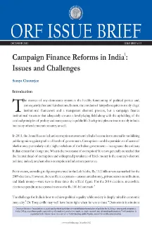 Campaign Finance Reforms in India : Issues and Challenges