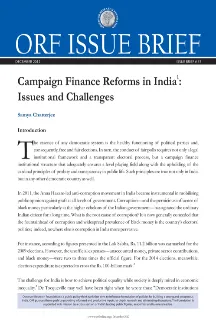 Campaign Finance Reforms in India : Issues and Challenges  