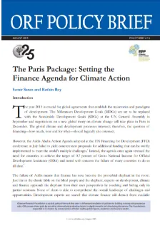 The Paris Package: Setting the Finance Agenda for Climate Action