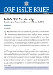 India's NSG Membership: Examining the Relationship between NPT and the NSG  