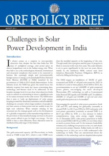 Challenges in Solar Power Development in India