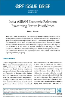 India-ASEAN economic relations: Examining future possibilities  