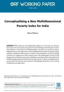 Conceptualising a new multidimensional poverty index for  