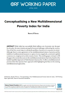 Conceptualising a new multidimensional poverty index for India  