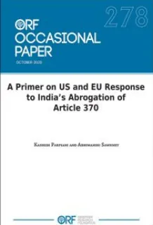 A Primer on US and EU response to India’s Abrogation of Article 370  