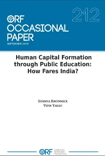 Human capital formation through public education: How fares India?