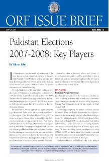 Pakistan Elections 2007-2008: Key Players  