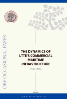 The Dynamics of LTTE’S Commercial Maritime Infrastructure  