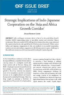 Strategic implications of Indo-Japanese cooperation on the ‘Asia and Africa growth corridor’