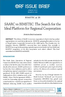 SAARC vs BIMSTEC: The search for the ideal platform for regional cooperation  