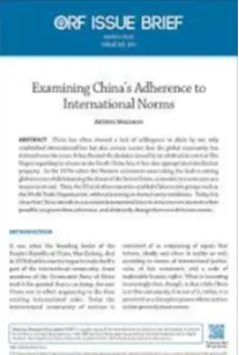 Examining China’s adherence to international norms
