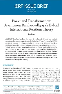 Power and transformation: Jayantanuja Bandyopadhyaya’s hybrid International Relations theory  